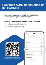 Получение судебных уведомлений на Госуслугах